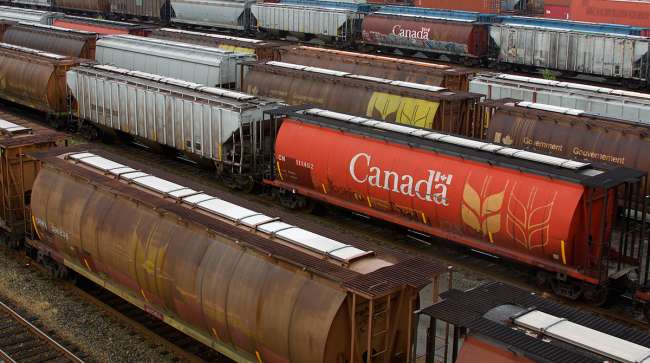 Canada rail yard