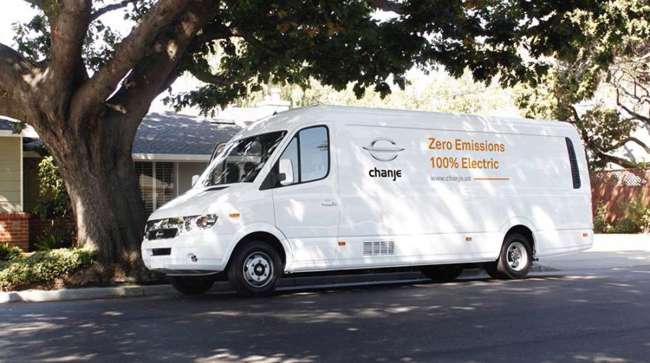 Chanje Energy electric delivery van