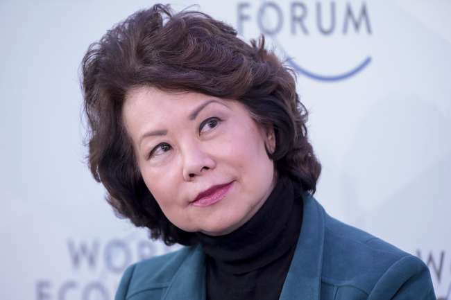 Transportation Secretary Elaine Chao at Davos, Switzerland