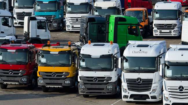 Mercedes-Benz trucks in Germany