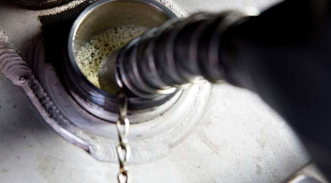 Closeup of diesel fuel
