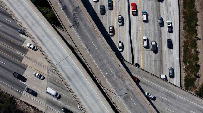 Highway traffic Los Angeles