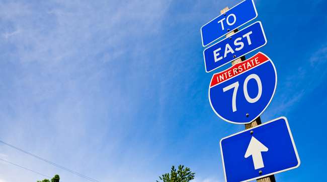 Interstate 70 sign