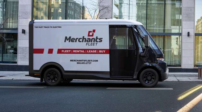 A Merchants Fleet delivery van