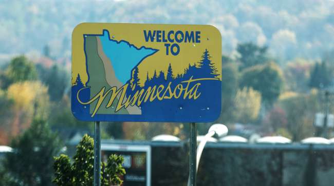 Minnesota Welcome Sign