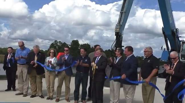 Opening of RESTORE dock at Port Bienville in Mississippi