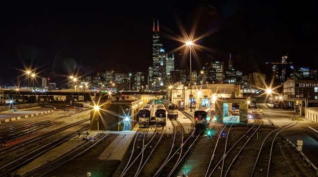Railyard Near Chicago