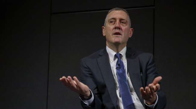 James Bullard, president and CEO of the Federal Reserve of St. Louis, gestures during a conference in October 2019.