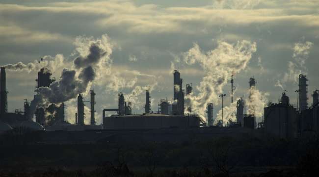 A Valero Energy Corp. refinery in Texas is seen on Feb. 19. (Eddie Seal/Bloomberg News)