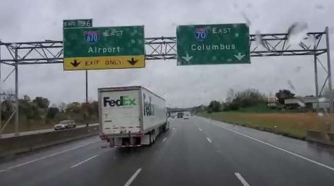 Interstate 70 East in Columbus, Ohio