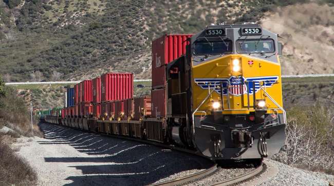 Union Pacific intermodal containers California