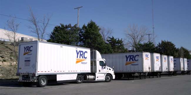 YRC Freight trailers