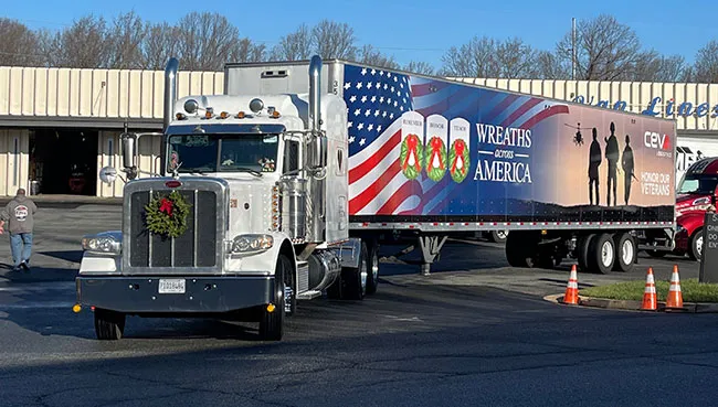 Truck at Wreaths