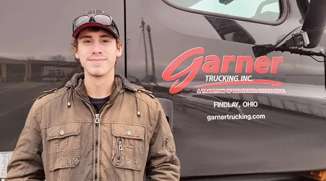 Jarod Vogel of Garner Trucking