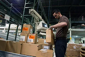 UPS warehouse employee