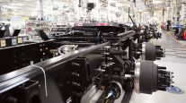 Mack trucks under production