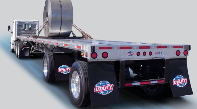 Utility flatbed trailer