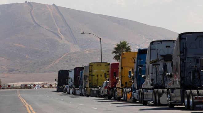 Trucks at Otay Mesa