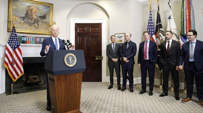 President Biden speaks on AI safeguards