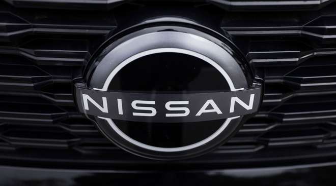 Nissan logo on SUV