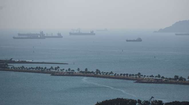 Ships at Panama Canal
