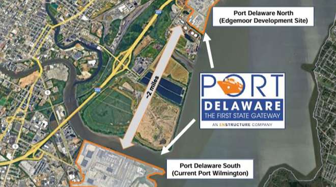Port Delaware aerial view