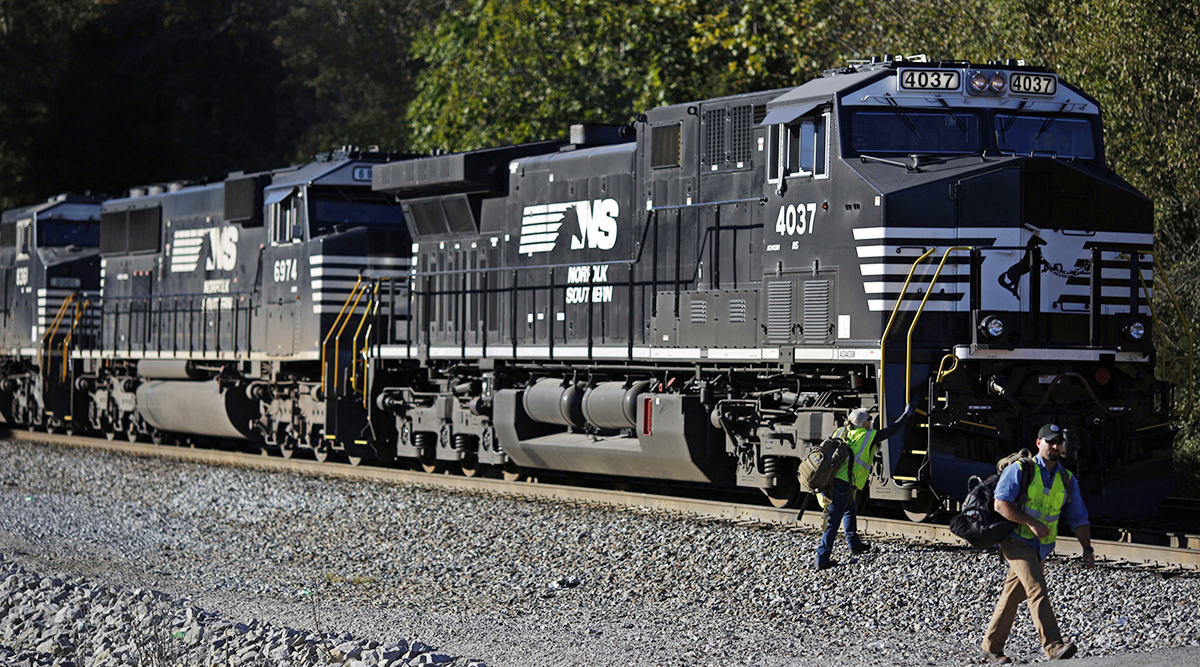 A Norfolk Southern Corp. freight locomotive