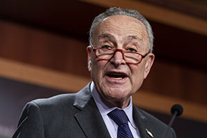 Sen. Chuck Schumer (D-N.Y.) comments on fiscal 2024 budget proposal