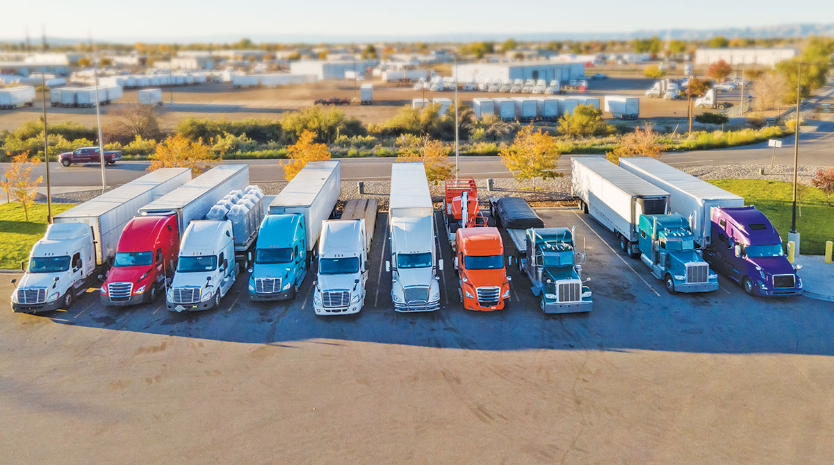 Truck parking spots