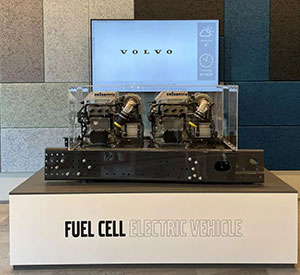 Volvo fuel cell on display at 2023 ACT Expo