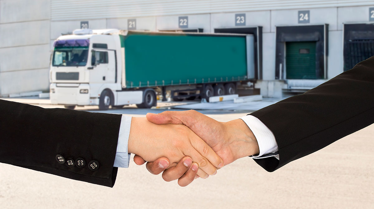 Getty Image of a trucking merger
