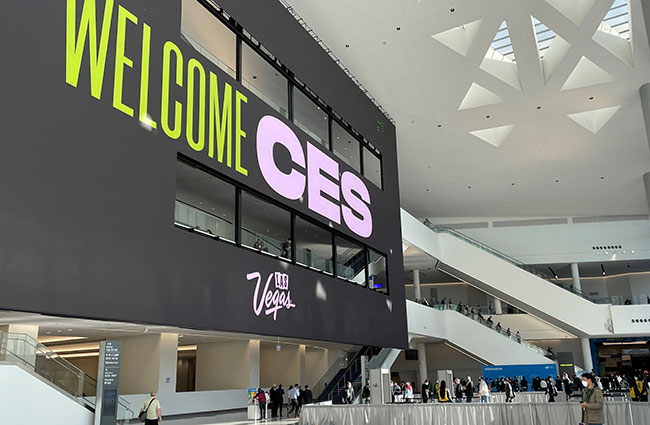 CES welcome sign 