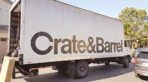 Medium-duty Crate and Barrel truck