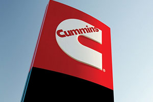 Cummins logo signage