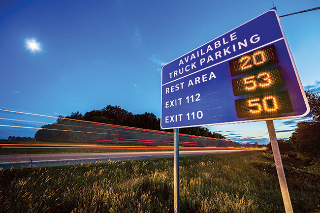 Digital highway sign