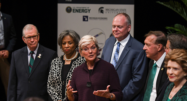 Secretary of Energy and former Michigan Gov. Jennifer Granholm