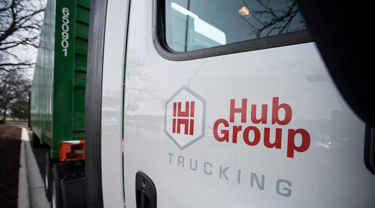 Hub Group logo on truck