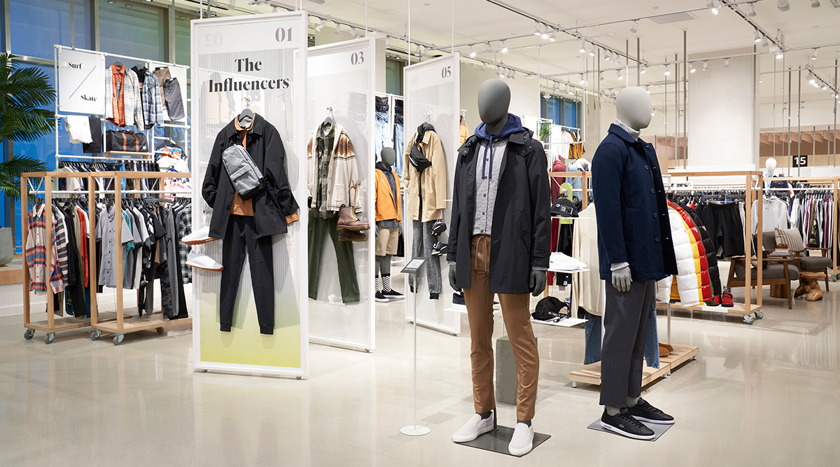 How clothing could be displayed at the company's new Amazon Style store concept.