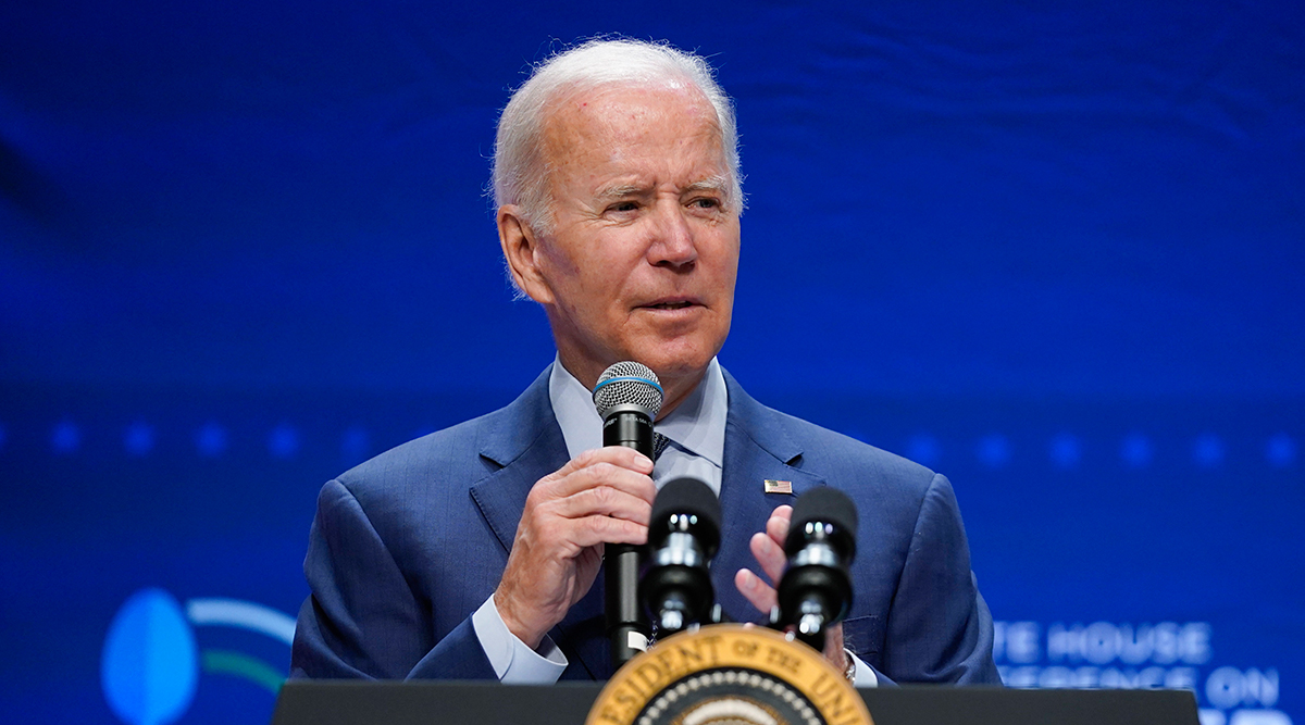 President Joe Biden speaks during the White House Conference on Hunger, Nutrition, and Health, at the Ronald Reagan Building in Washington