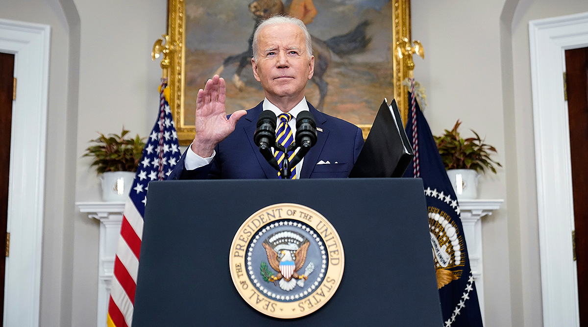 President Biden announces a ban on Russian oil imports March 8