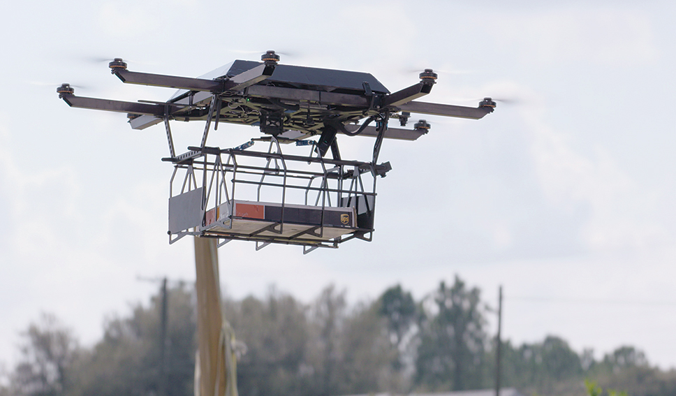 An experimental UPS drone