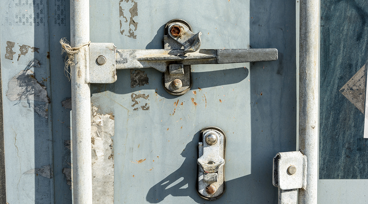 lock on intermodal container