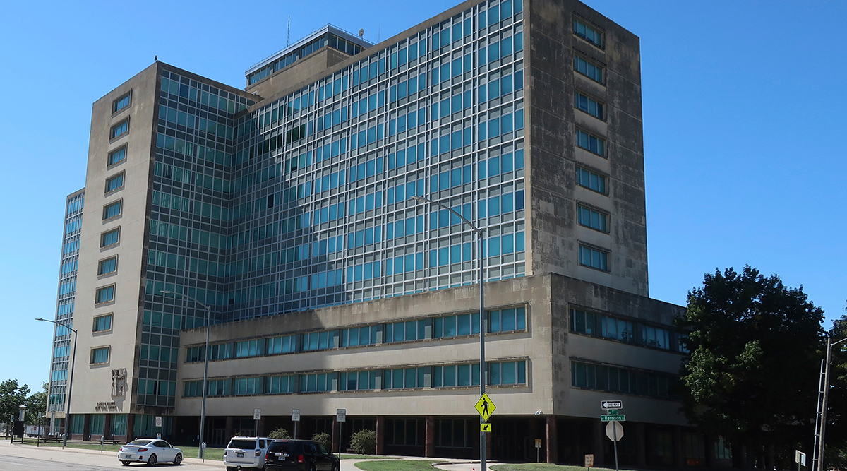 The Robert B. Docking State Office building in Topeka, Kan.