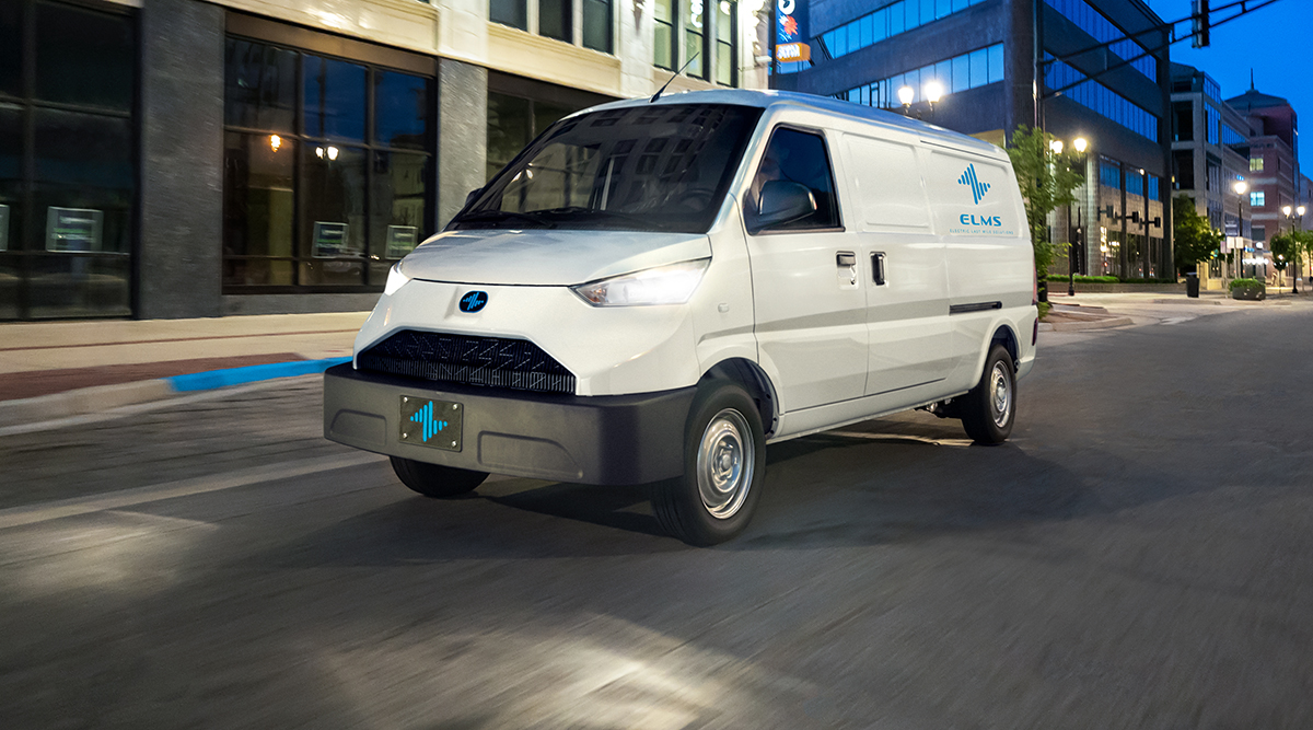 An ELMS delivery van