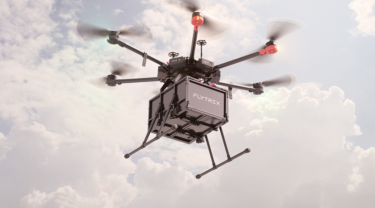 Летающие роботы примеры. Flytrex Sky Drone. Дрон доставка. Дроны курьеры. Беспилотные дроны доставки.