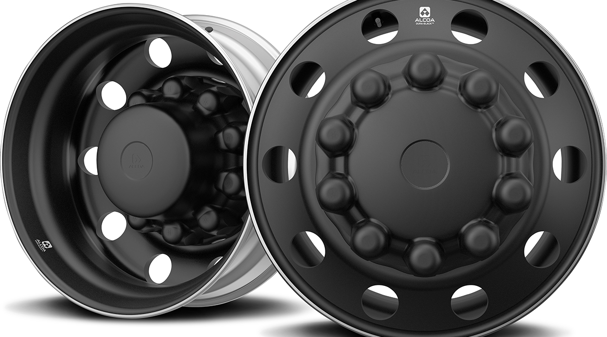 Kenworth Alcoa Dura-Black wheels with alternative styling