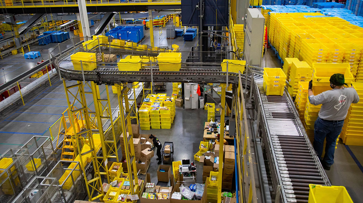 Amazon fulfillment center in New Jersey