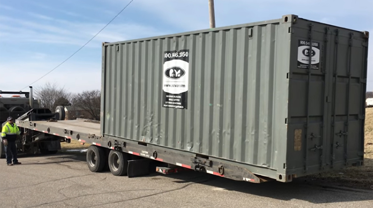 Pac-Van storage container
