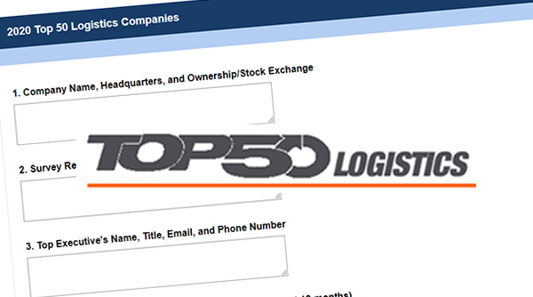 Top 50 Logistics Companies survey