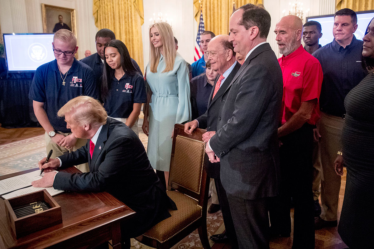 Trump signs the workforce executive order